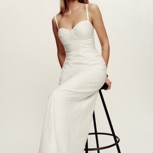 Reformation Stormi Dress White